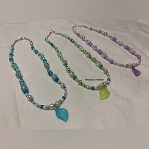 5/$20 ENTIRE SHOP CLEARANCE Leaf beaded necklace | Growth necklace 🍃